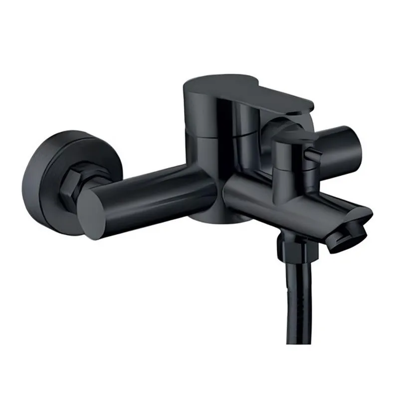 Змішувач для ванни ZERIX DAX-142 (EURO) BLACK з неіржавкої сталі SUS304 (кол.чорний) (ZX5838), фото 1