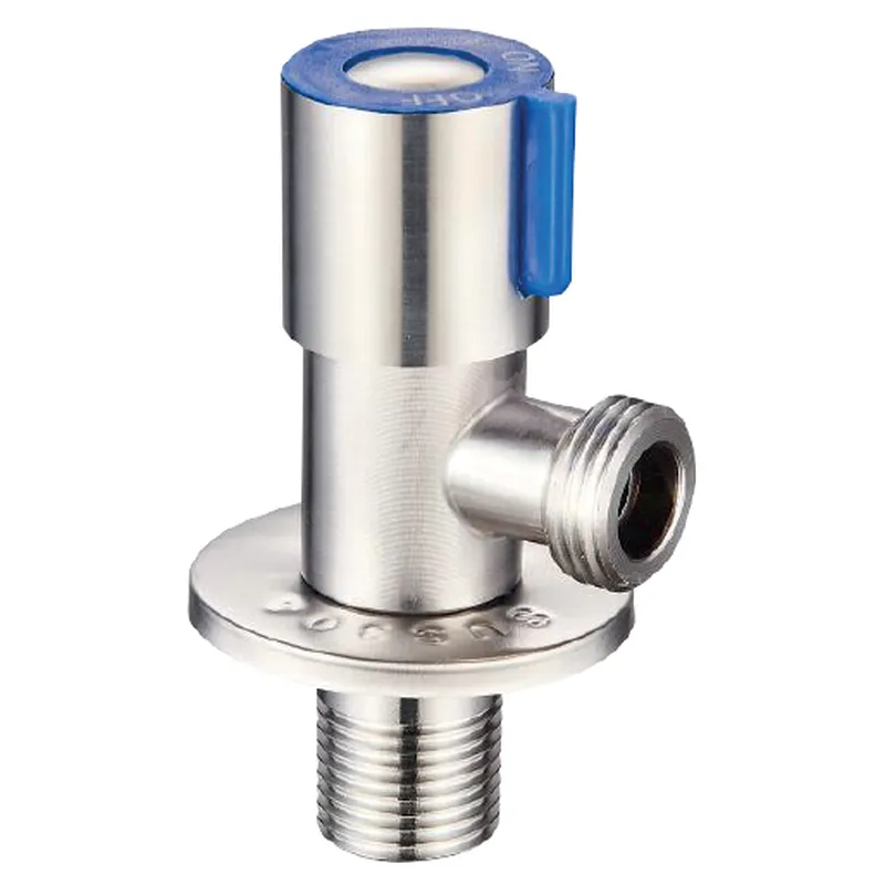 Кран для під'єднання сантехприладів Mixxus VAL-01-1/2x1/2 з нерж.ст. SUS304 (синій) (MI6117)