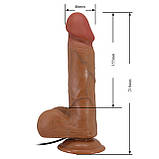 Вибратор на присоске BAILE реалистичний з пультом для жінок з безступінчастою регулюванням вібрації, фото 10