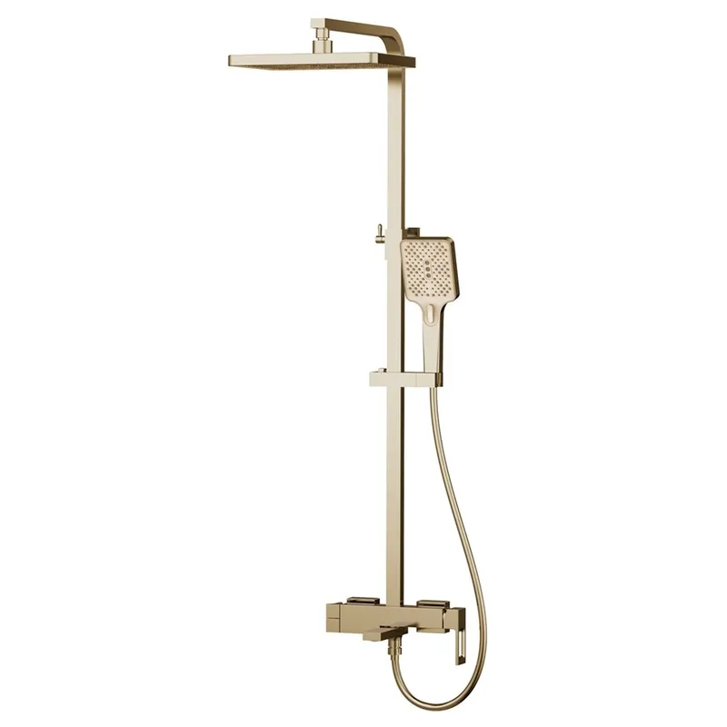 Душова колона зі змішувачем Haiba KANT 009-J BRUSHED GOLD (HB9606), фото 1