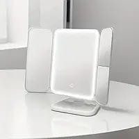 Тройное зеркало с LED подсветкой и сенсорным управлением 810 Белое