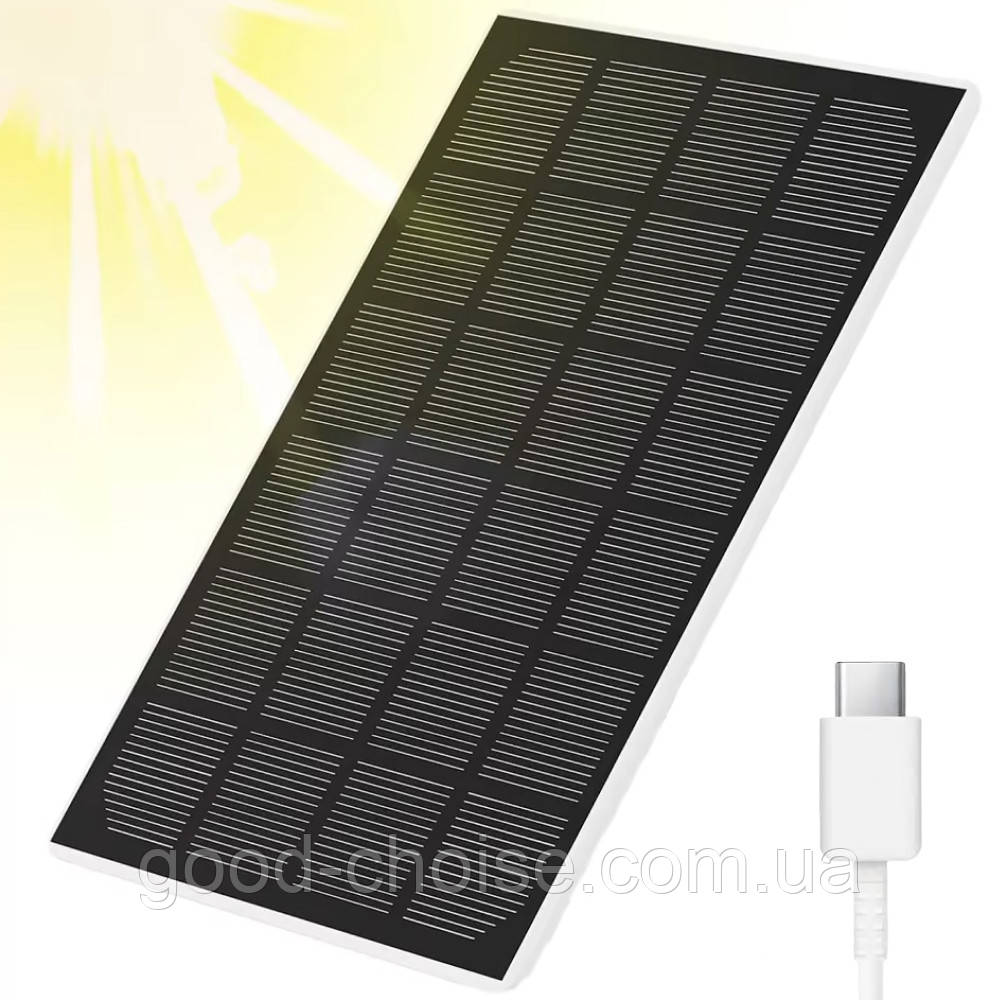 Портативна сонячна панель 3W, з USB, 172х120мм, HA-50 / Сонячна батарея для заряджання / Сонячна зарядка