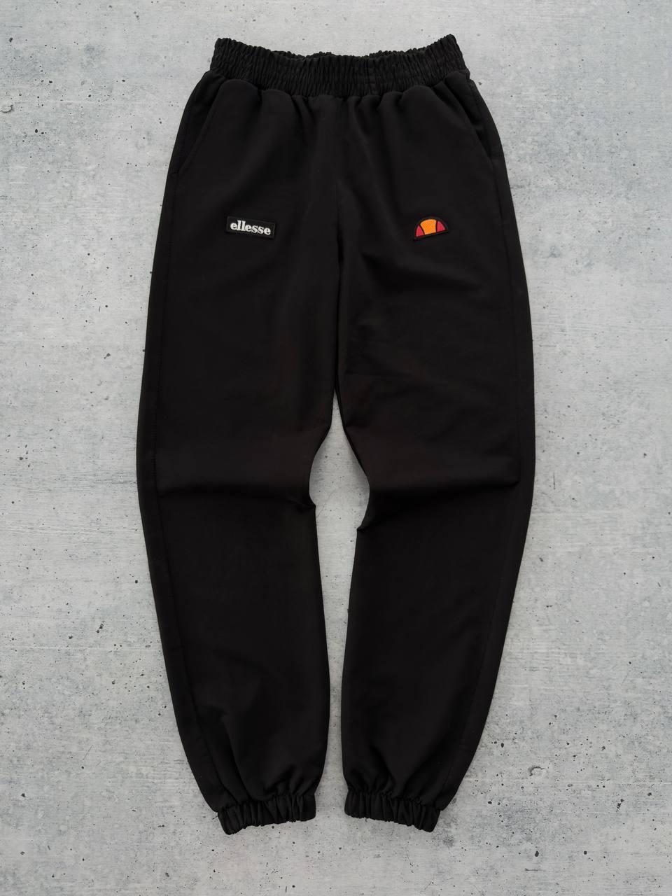 Спортивні штани Ellesse жіночі осінні весняні трикотажні штани еліс чорні