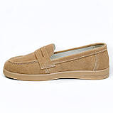 Жіночі замшеві лофери світло коричневого кольору AllShoes Q1-006-011 розмір 36, фото 3