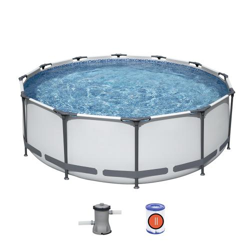 Басейн каркасний з фільтр-насосом Bestway Steel Pro MAX 366*100 см 56260