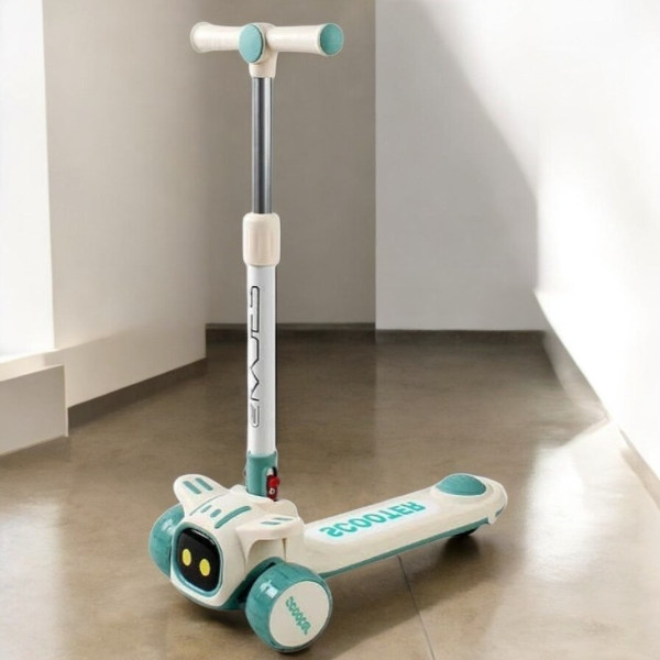 Самокат триколісний дитячий Skyper RD-1599 Білий з блакитним, фото 1