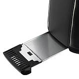 Тостер на 2 скибочки хліба з регулятором RAF R 507 Сталевий, фото 7