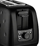 Тостер на 2 скибочки хліба з регулятором RAF R 502 Чорний, фото 5