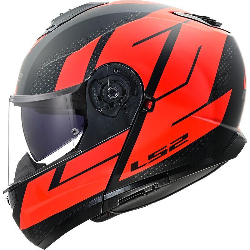 Мотошолом LS2 FF908 Strobe II Code Black Red