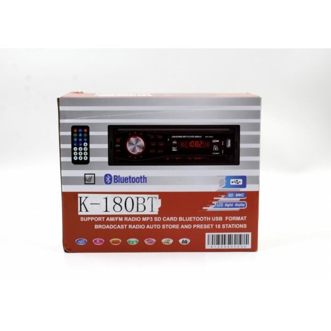 Автомагнітола CAR MP3 K180BT Сучасна автомагнітола з підтримкою MP3 і Bluetooth iC227