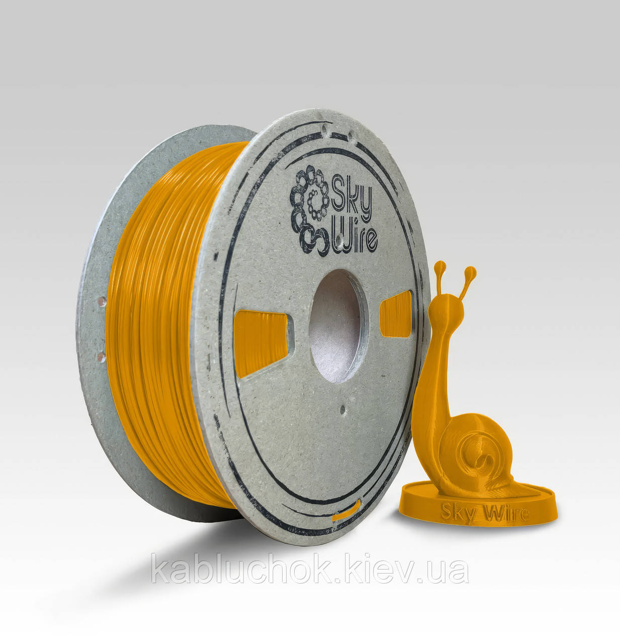 PLA-філамент для 3D-друку біорозкладний SkyWire Жовтий 1 кг