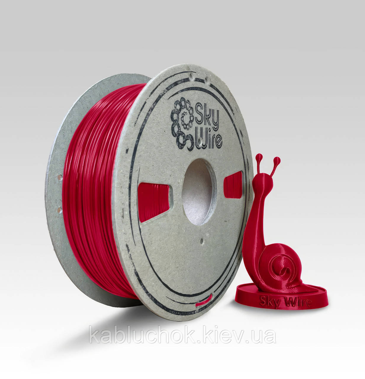 PLA-філамент для 3D-друку біорозкладний SkyWire Карміновий 1 кг