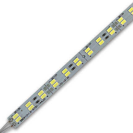 LED лінійка Biom JL SMD5630 24W 2-pin 7000-7500K 12V 144led IP20 1406, фото 1