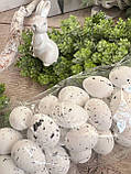 Набір яєць пінопластових для декору, h 3,5 см, 24 шт\уп, фото 2