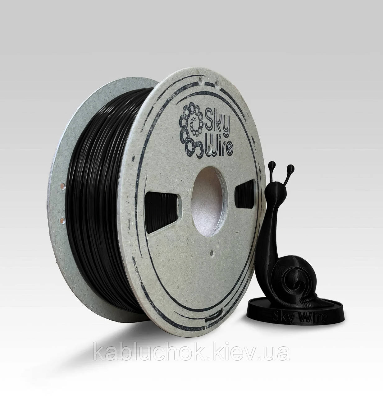 PLA-філамент для 3D-друку біорозкладний SkyWire Чорний 1 кг