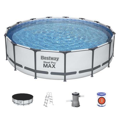 Басейн каркасний з фільтр-насосом Bestway Steel Pro Max 457*107 см 56488