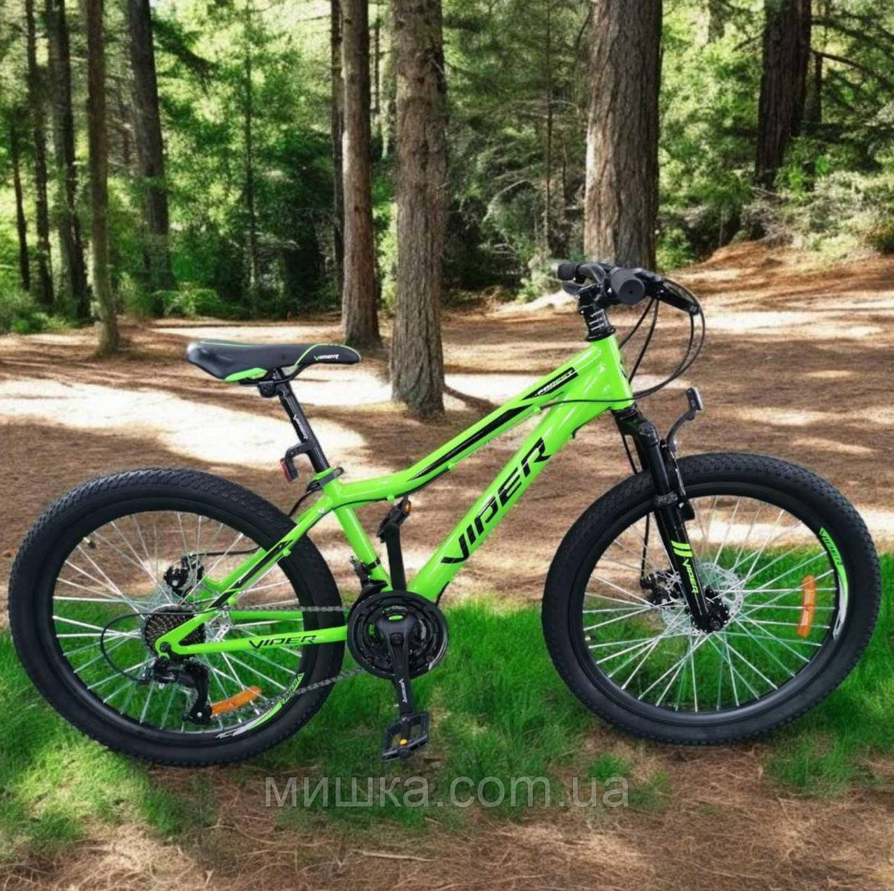 Велосипед гірський Forest 24" Viper FRD, сталева рама 12.5", дискові гальма, фото 1