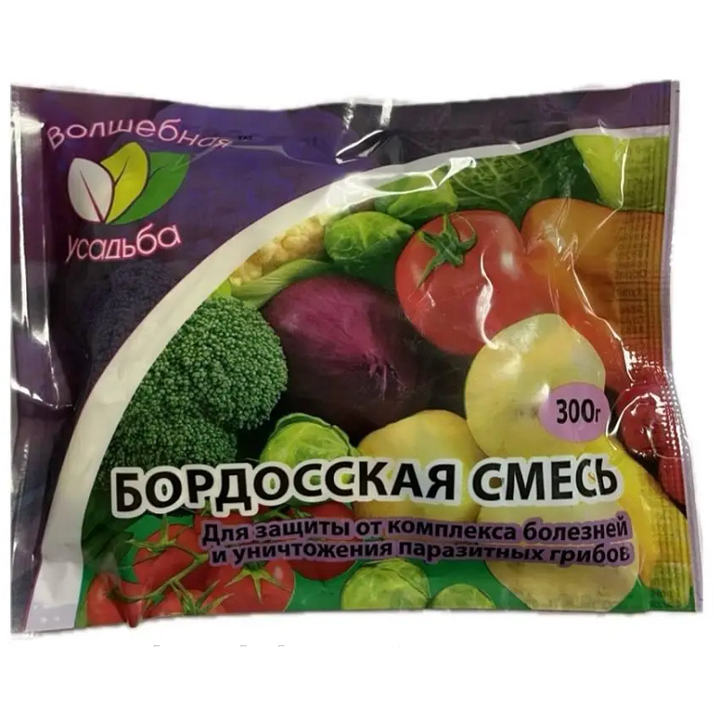 Фунгіцид Бордоська суміш для профілактики хвороб рослин 300 г Чарівна садиба, фото 1