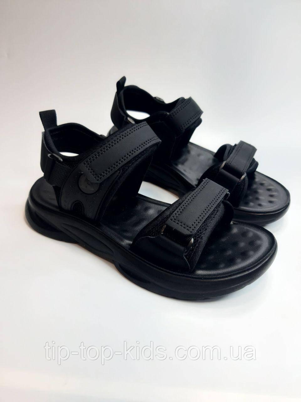 Босоніжки для хлопчика Clibee 2210-1 ZD black чорні р.37,39,42, фото 1