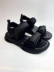 Босоніжки для хлопчика Clibee 2210-1 ZD black чорні р.37,39,41,42