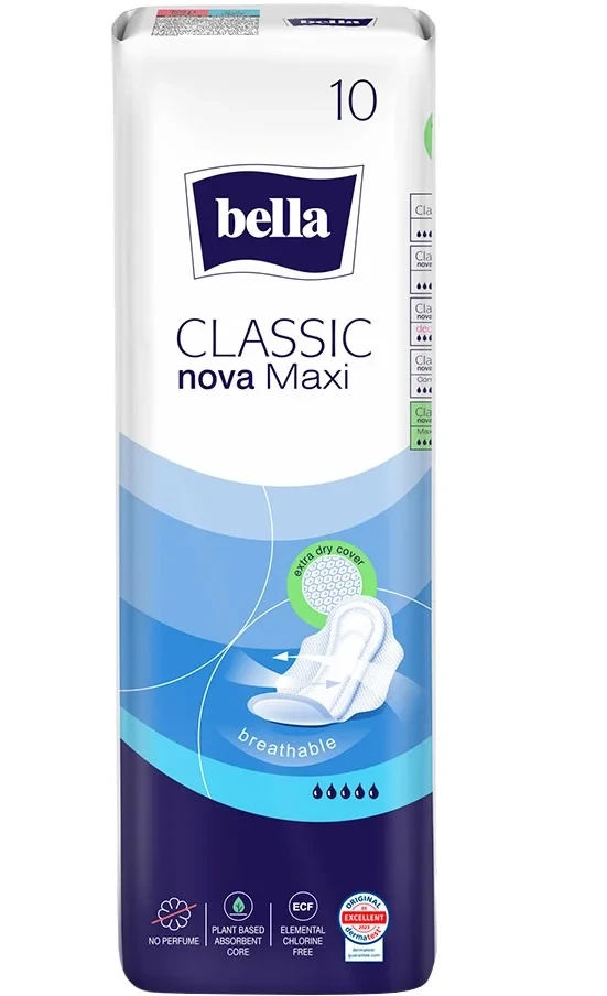 Гігієнічні прокладки Bella Classic Nova Maxi 10 шт (5900516300920)