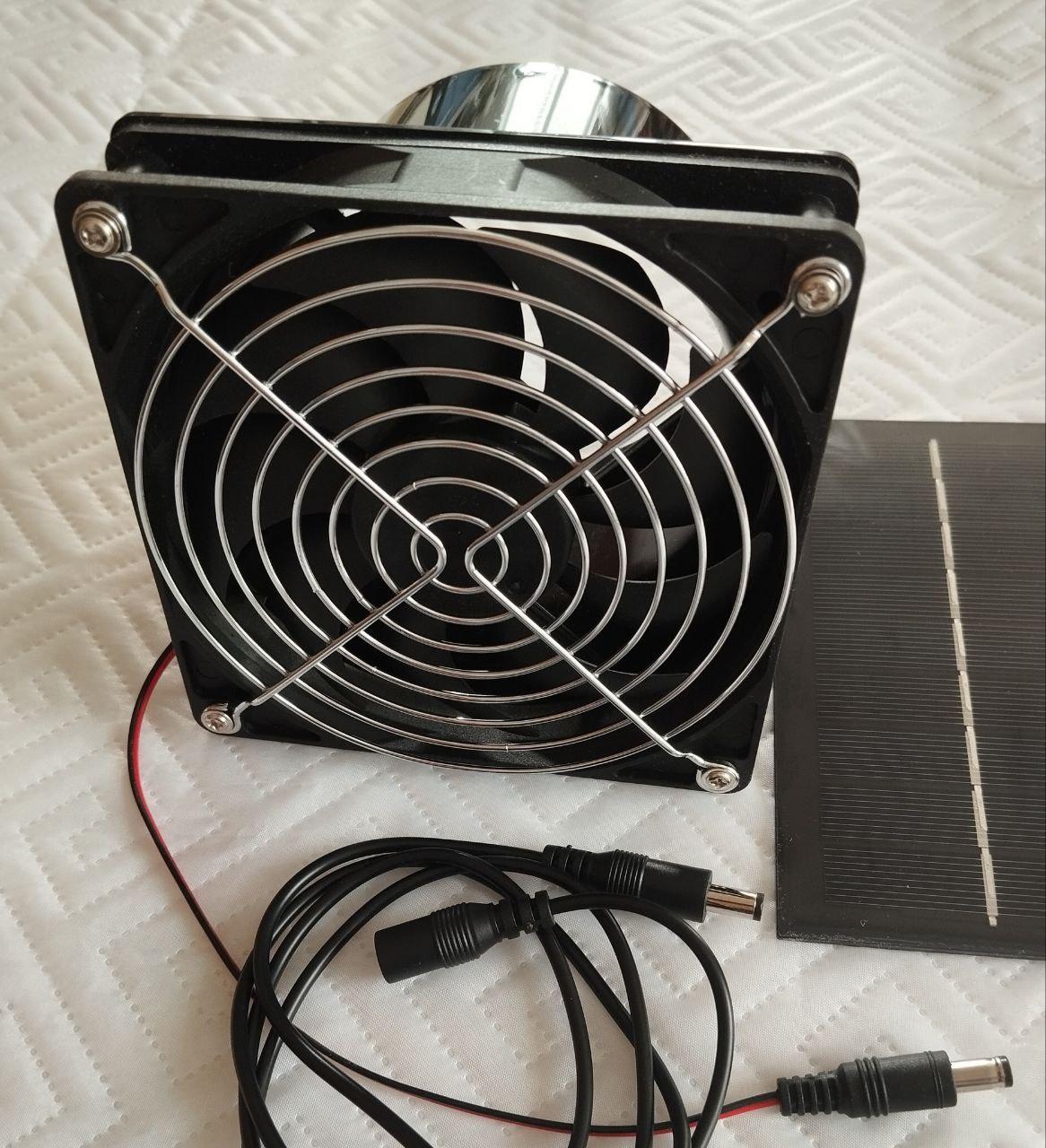Вентиляція побутова енергонезалежна solar panel 5W