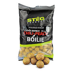 Бойли розчинні Steg Product Soluble Boilie Chili-Peach 24 мм1 кг