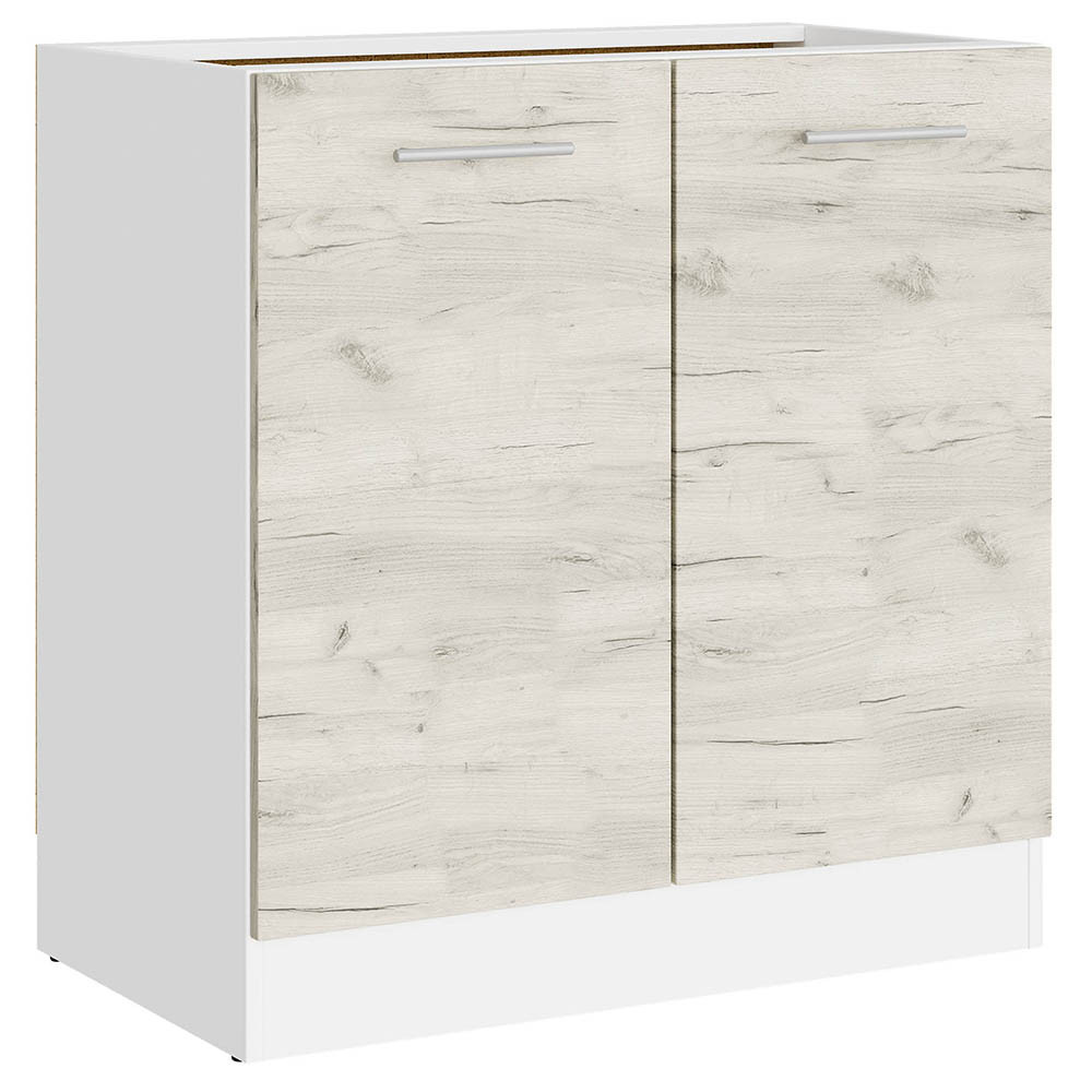 Кухонний модуль нижній Еверест Еко 800 дуб крафт білий/білий (без стільниці) 80х46х82 см (DTM-071024), фото 1