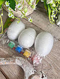 Набір заготовок  пінопластових яєць для рукоділля, h 8 см, 3 шт\уп, фото 3