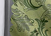 Комплект (2шт. 1,45х2,7м.) жакардових штор "Завиток" з люрексом. Колір оливковий. Код 1649ш 33-0531, фото 8