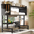 Органайзер для сушіння посуду над раковиною з шафкою метал (65см), фото 2