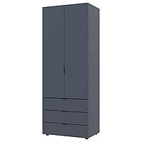 Розпашна Шафа для одягу Doros Гелар Графіт 2 ДСП 77,5х49,5х203,4 (80737023)