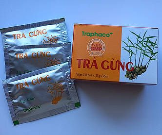 В’єтнамський імбирний чай Tra Gung Ginger Tea 10 пакетиків по 3 г