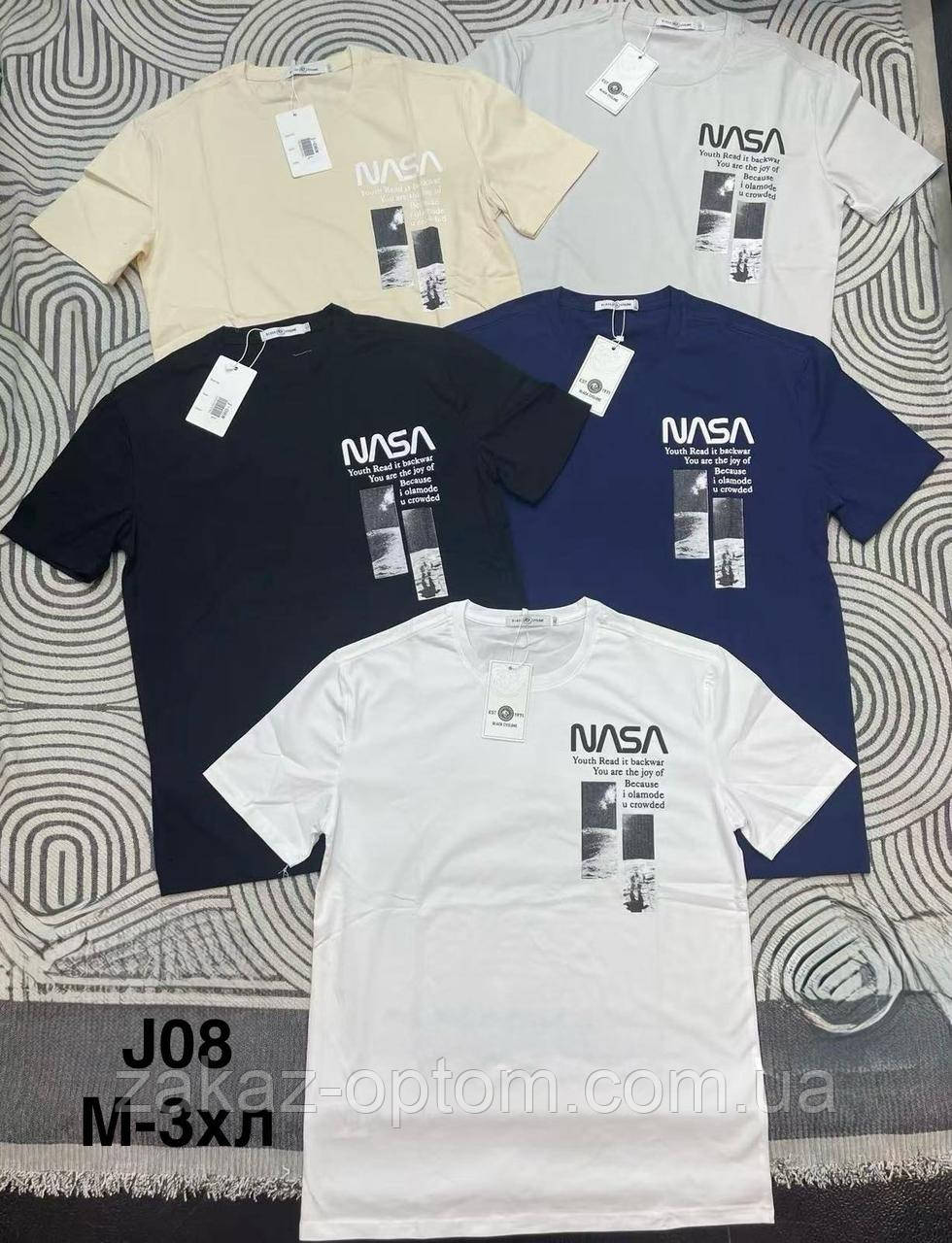 Футболка чоловіча норма гуртом (М-3XL) Китай J08-132828