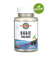 KAL, Вітаміни B6, B12 та фолієва кислота, черешня, 60 пастилок