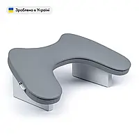 Підставка (підлокітник) ортопедична манікюрна для рук ECO STAND Butterfly сіра на сірих ніжках