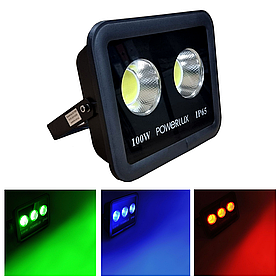 Вуличний LED COB Прожектор різні кольори PWL 100 W IP65-COLOR
