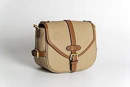 Шкіряна мала сумка жіноча, коричнева