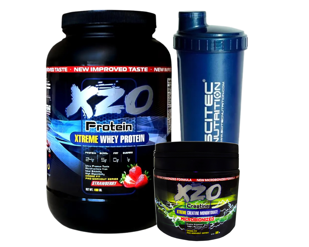 Протеїн Xtreme Whey Protein XZO Nutrition 1кг смак Полуниця + Креатин Моногідрат + Шейкер, фото 1