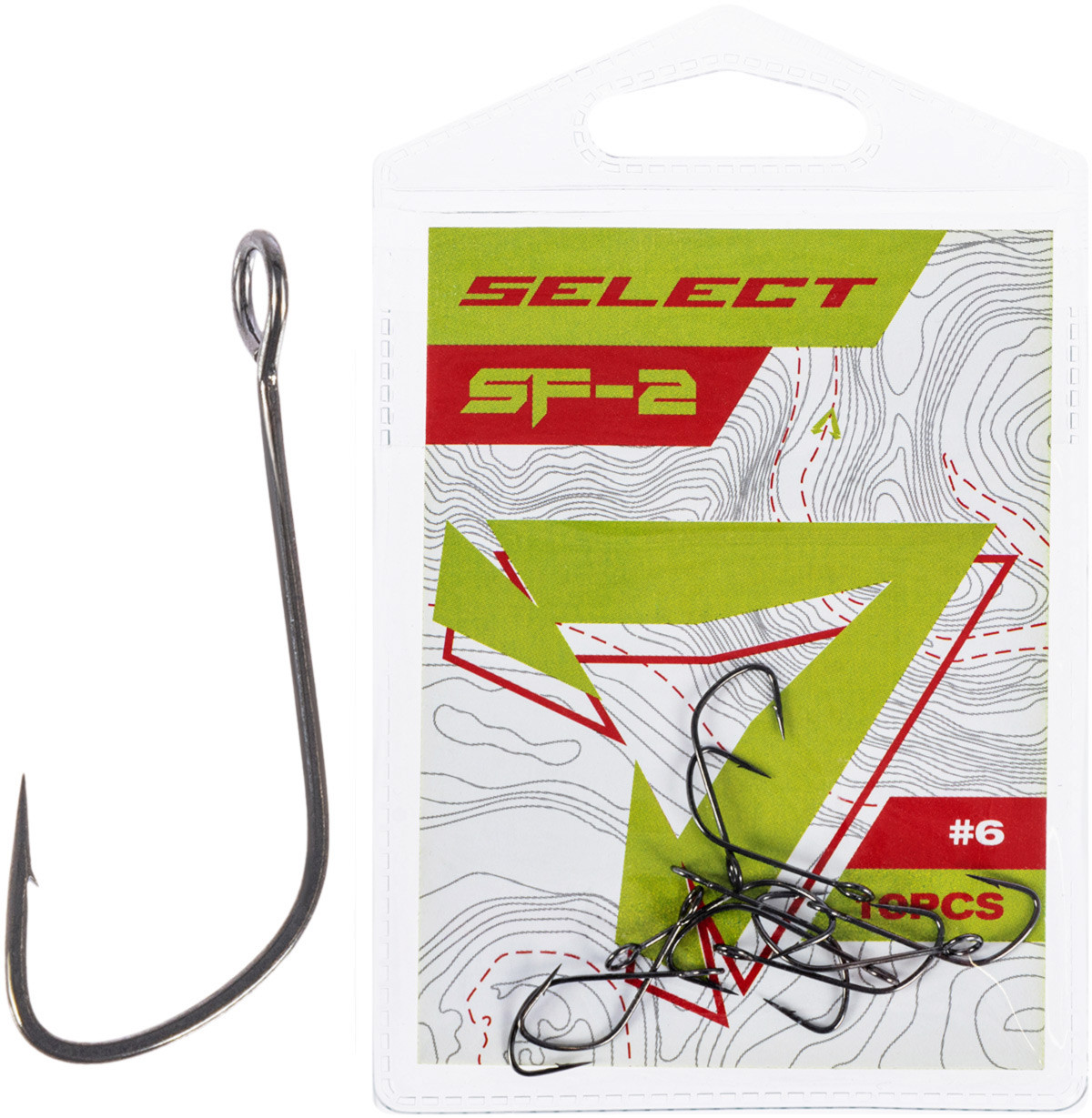 Гачок Select SF-2 Sport Finesse #6 (10 шт.)