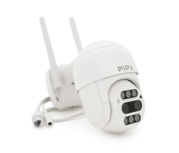 Відеокамера PiPo 4+4Мп SD/карта вулична Wi-Fi/LAN з двома об'єктивами PP-IPC33D4MP20 PTZ 2.8mm ICSee