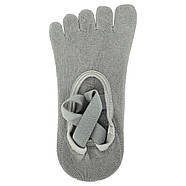 Шкарпетки для йоги та пілатесу із закритими пальцями нековзні SP-Sport TA-1089 Сірий, фото 3