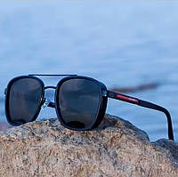 Окуляри для водіння Поляризовані сонцезахисні KDEAM Shield TR90 для риболовлі з тканинним чохлом Чорні