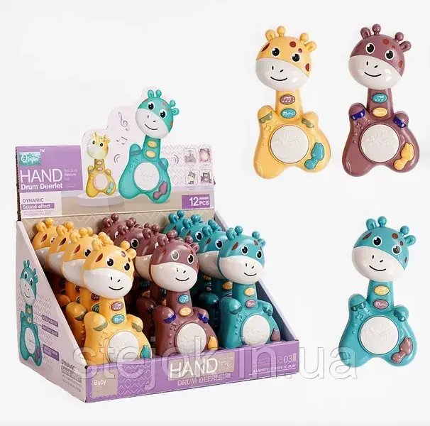 Музична іграшка Жираф з підсвічуванням, фото 1