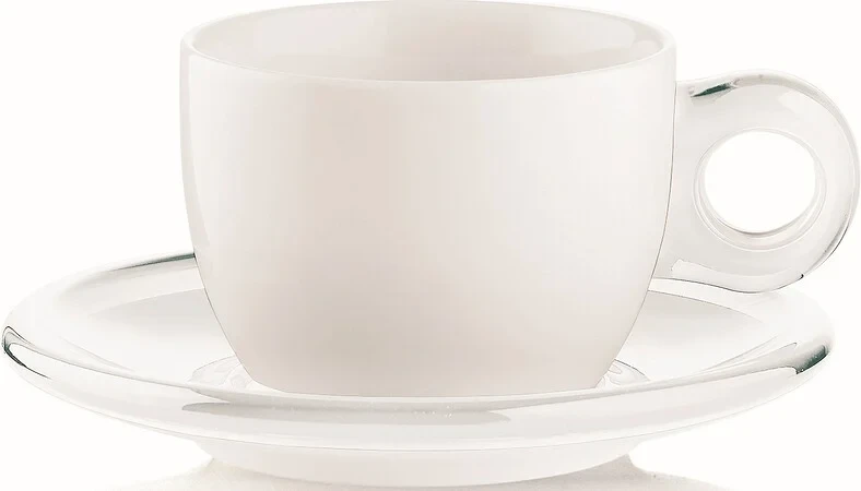 Кухоль Gocce 2 шт. прозорий для капучино