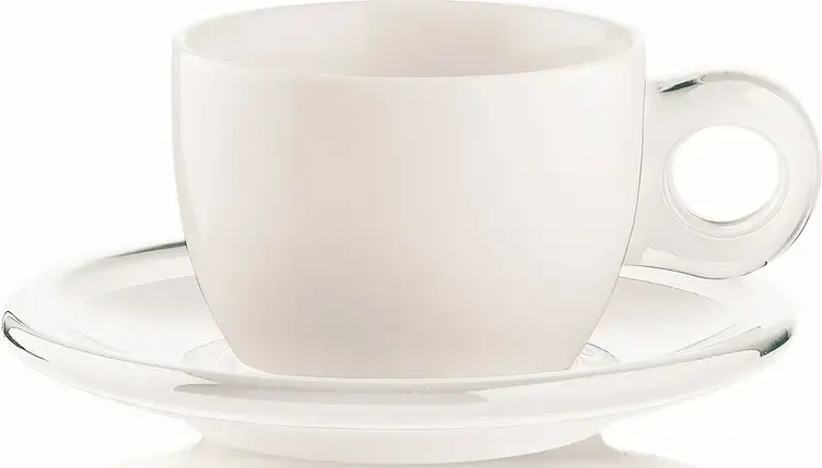 Кухоль Gocce 2 шт. прозорий для капучино, фото 1