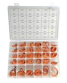 Набір мідних шайб 580 шт. Silver S10545