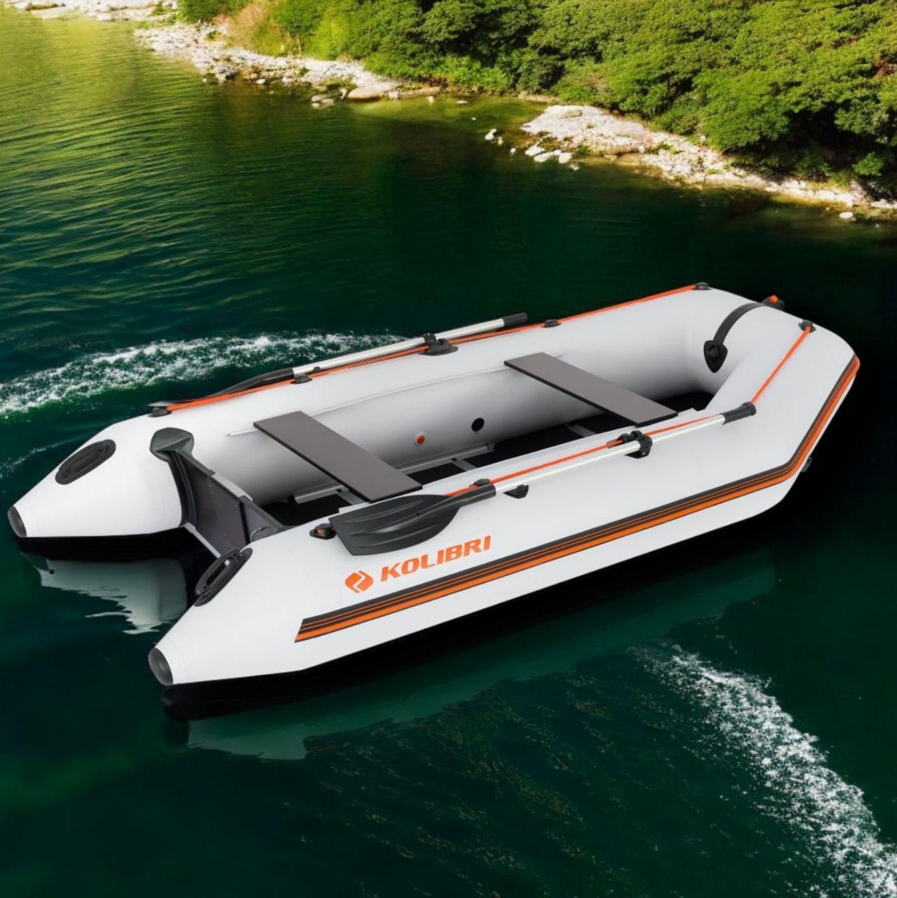 Човен надувний Kolibri КМ-330D з алюмінієвим пайолом, фото 1