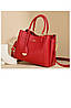 Жіноча сумочка з натуральної шкіри червона, фото 2