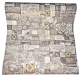 Шпалери вінілові 10.05 × 0.53 м Слов’янські шпалери 5792-06, пудрові для спальні, кімнати, кухні, вітальні, коридору, фото 5